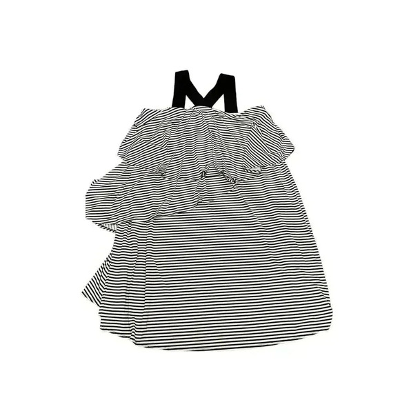 Lane Bryant Black & White Sheath Dress with Black Straps Mini Stretch 22/24 EUC - Picture 2 of 9